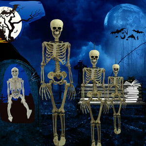 Poseable Full Life Size Menselijk Skelet Halloween Decoratie Party Prop Nieuwe 40cm