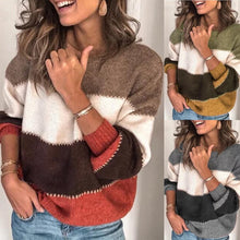 Load image into Gallery viewer, Autumn Winter Loose  Leopard Print Sweater Womens Pullover Plus Size Sweaters High Quality Oversized Thick Sweater Female