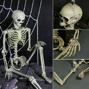 Poseable Full Life Size Menselijk Skelet Halloween Decoratie Party Prop Nieuwe 40cm